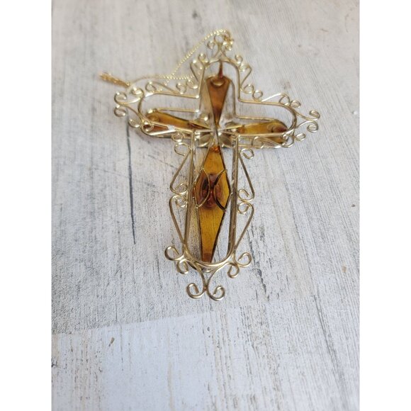 Unique mini brown tinted religious ornament Xmas - Picture 6 of 6